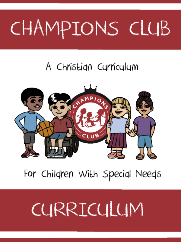 Front page of curriculum with diverse children on the front cover. One black boy with autism, one asian boy in a wheelchair, one caucasian girl with down syndrome, and a hispanic girl who is visually impaired